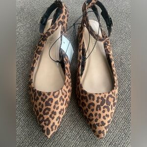 NWT Ophelia Roe Women's Sz 7M Slingback 1” Heel Ankle Strap Shoes